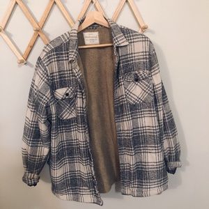 VINTAGE PLAID JACKET - LARGE